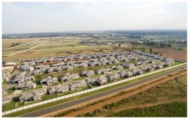 Aerial view taken in March 2017 of Eastlands Mature Lifestyle Estate