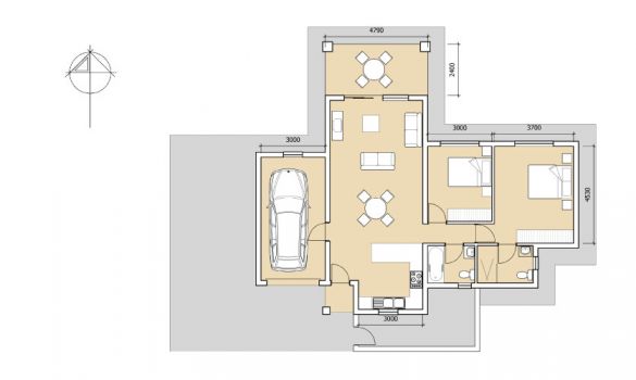 Type 2E Floor plan